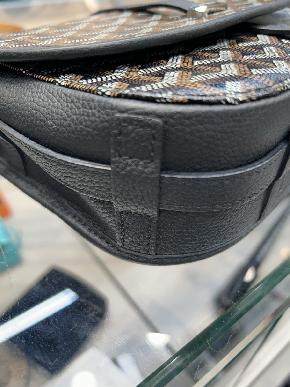 Goyard Goyardine Belvedere PM  Black Crossbody  Bag 