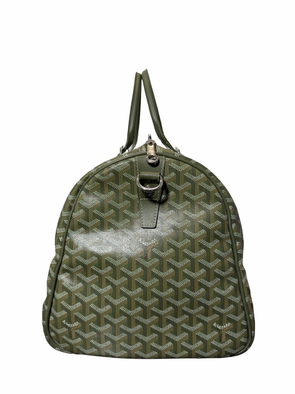 Goyard Goyardine Khaki Boston 50 Duffle Bag