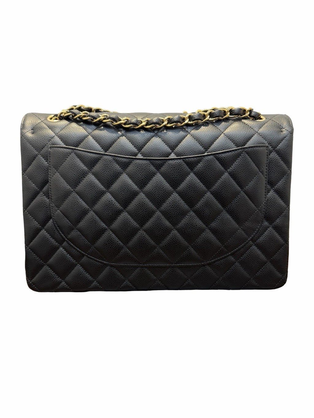Chanel Classic Maxi Double Flap  Black Shoulder Bag