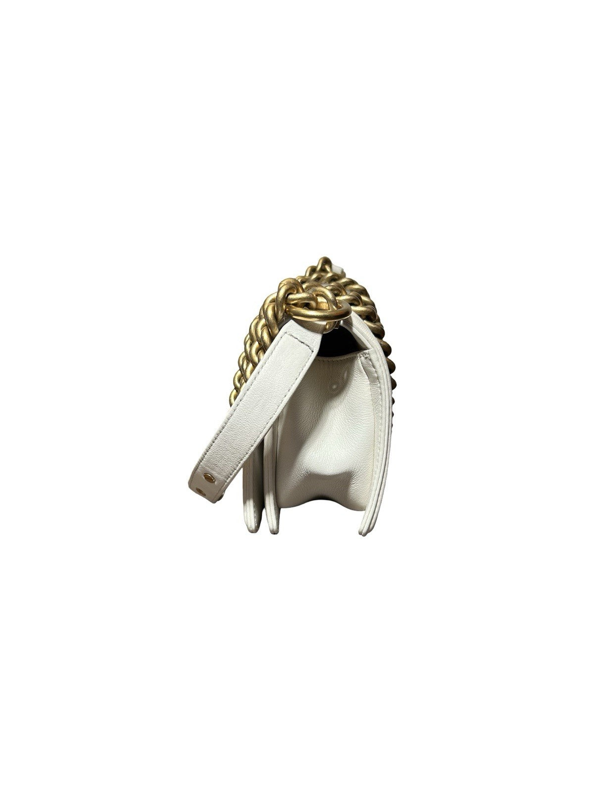 Chanel By The Sea Boy Flap Bag Chevron Embroidered Calfskin Small
