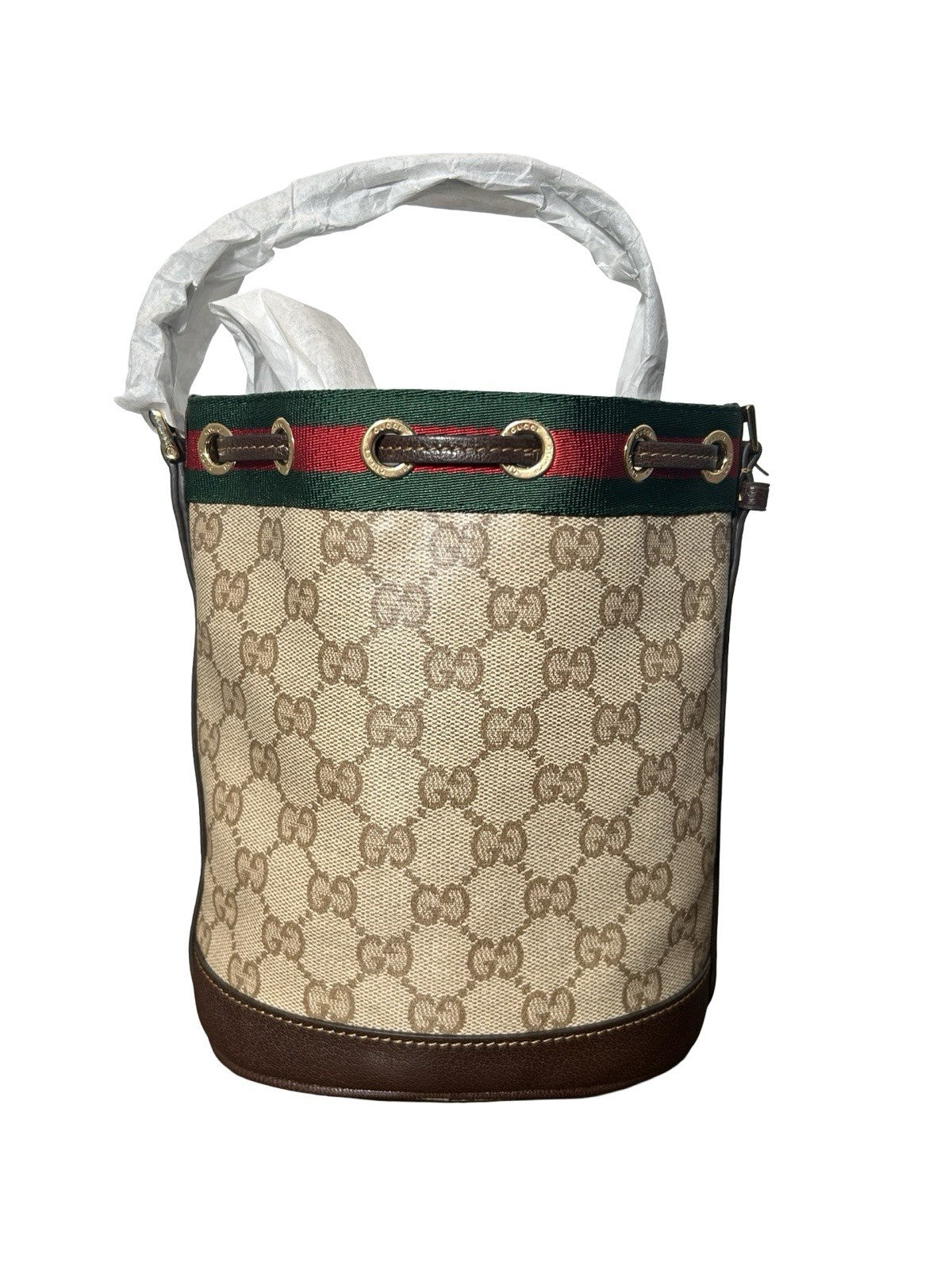 Gucci Ophidia Mini Bucket Bag Brown