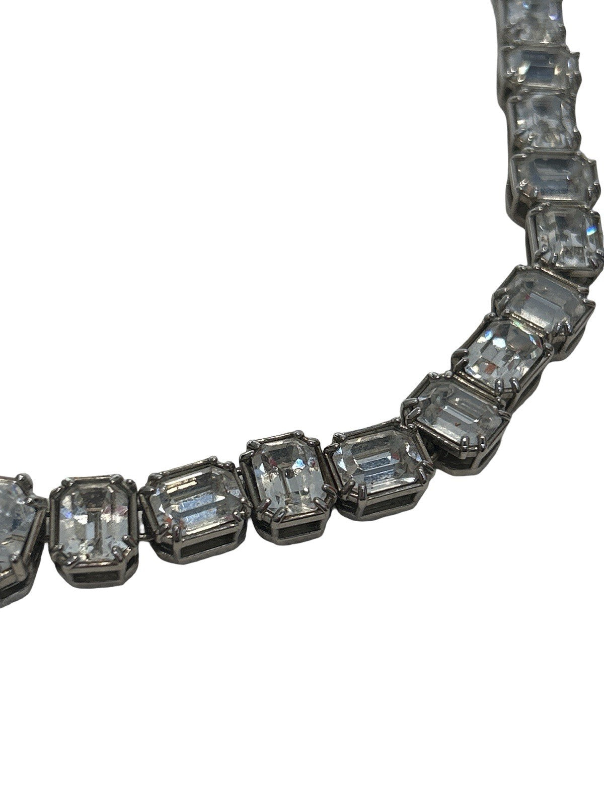 Dior Homme Crystal Choker Necklace Silver FW 2022