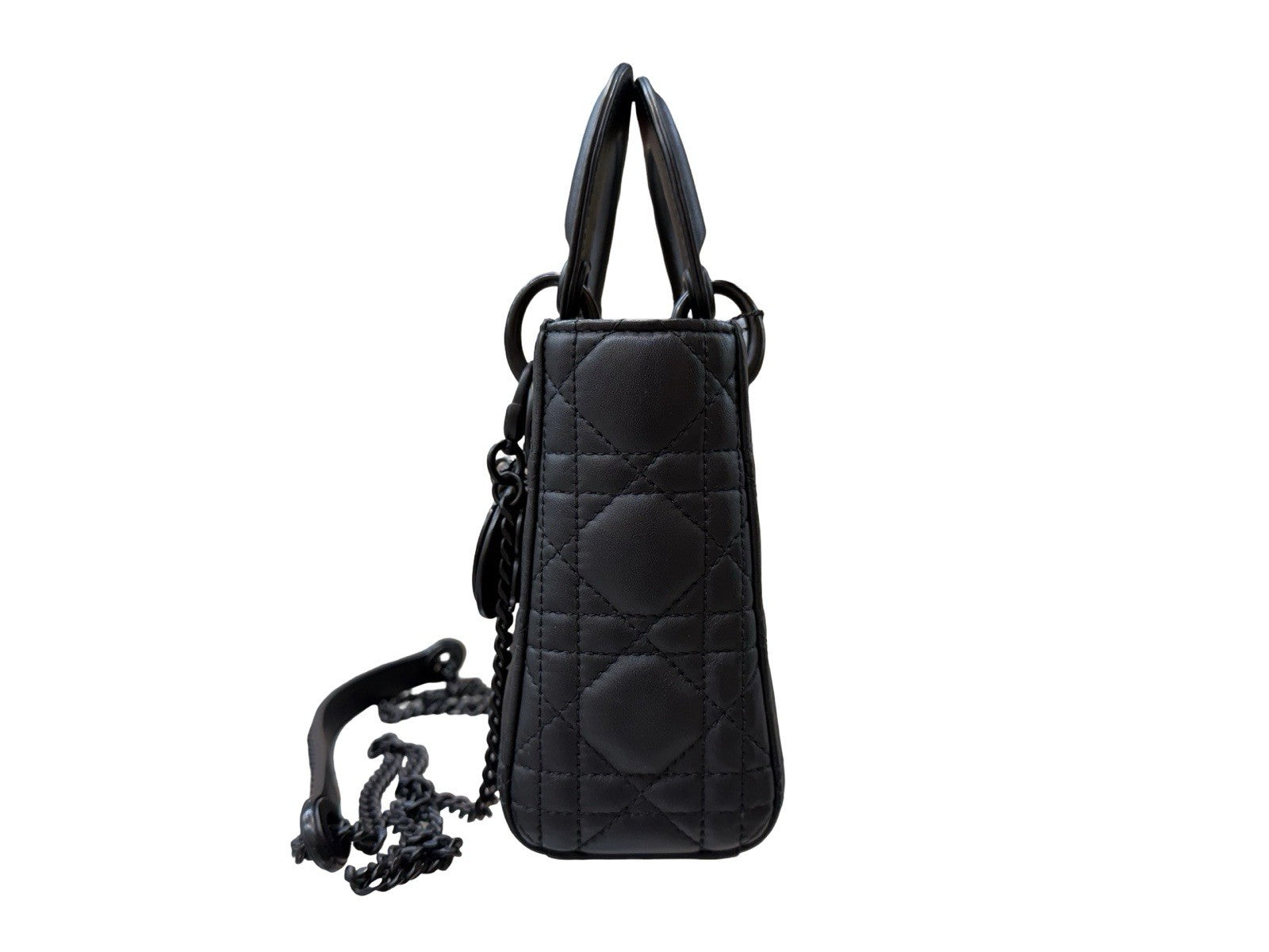 Christian Dior Ultra Matte Lady Dior Chain Mini Bag Cannage Quilt Calfskin