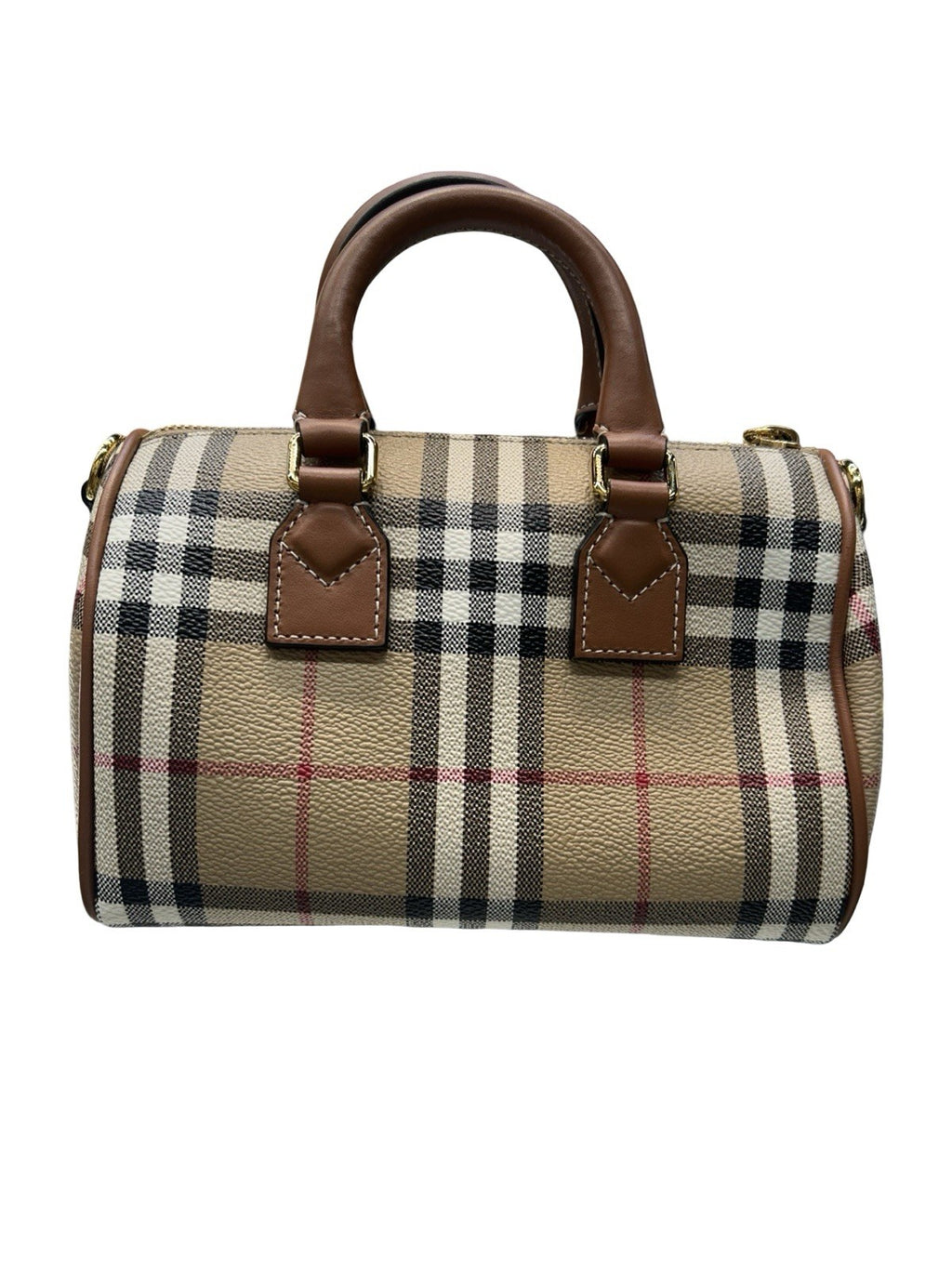 Burberry Mini Check Bowling Bag