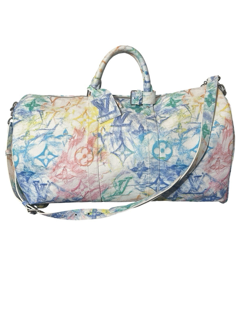 Keepall Bandouliere Bag Limited Edition Monogram Pastel Multicolor 50