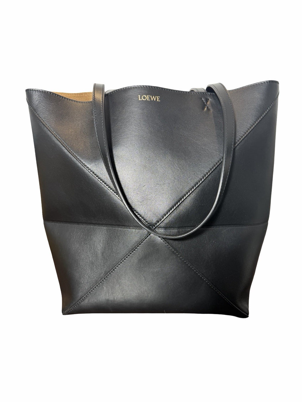 Loewe Puzzle Tote Bag In Black