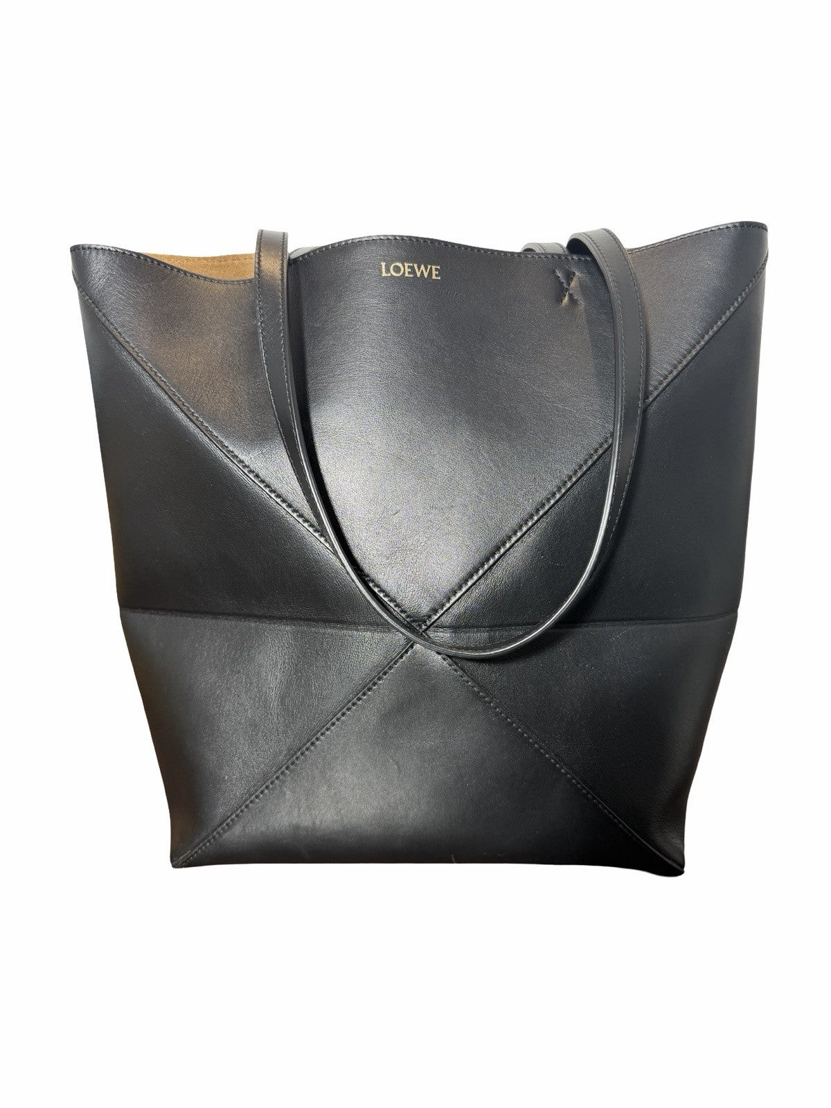 Loewe Puzzle Tote Bag In Black