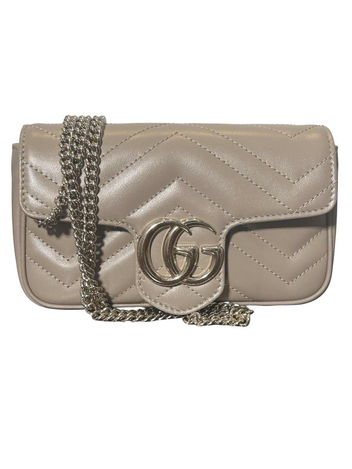 Gucci GG Marmont Extra Mini Shoulder Bag Beige 