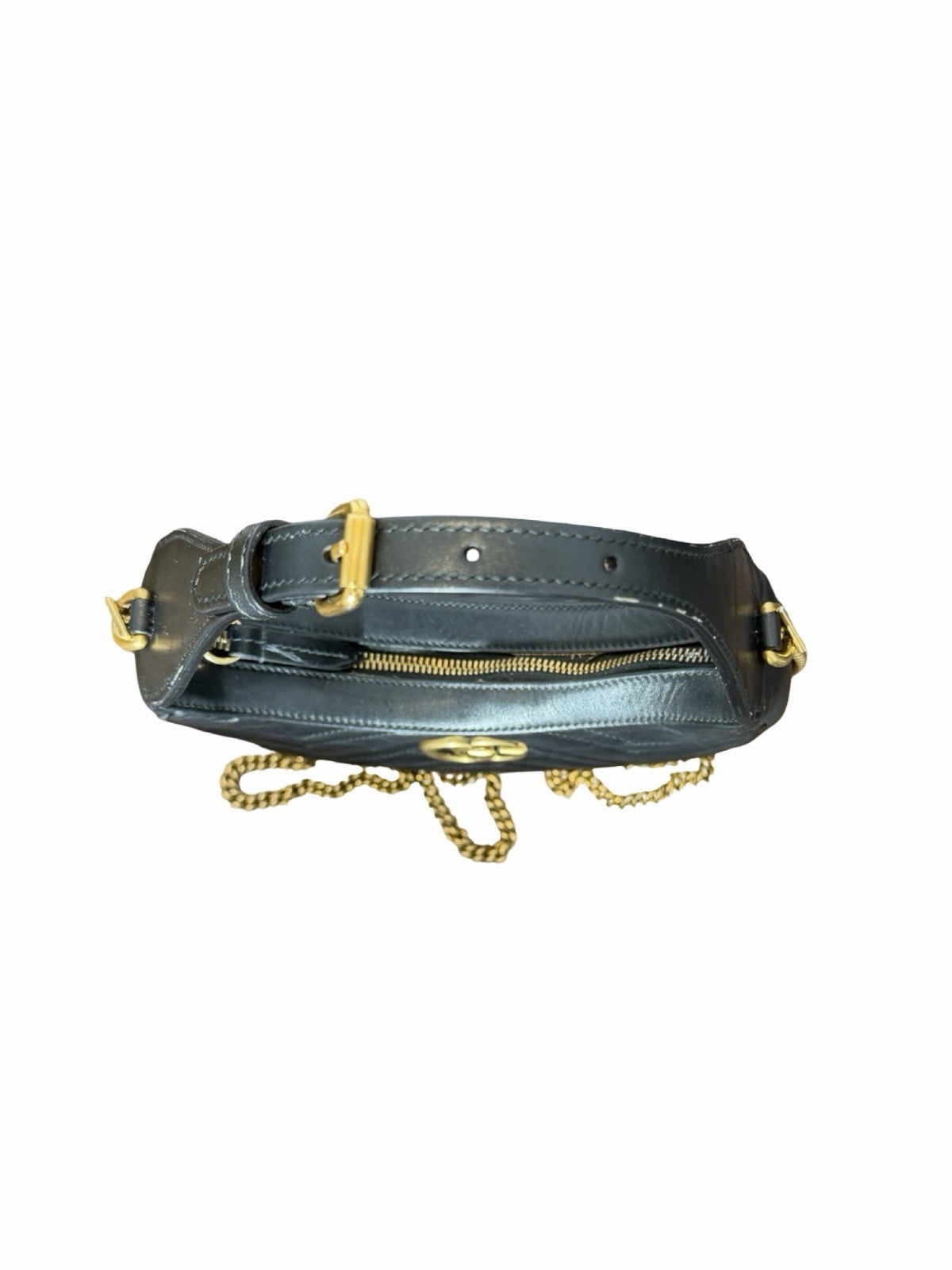 Gucci Double G Marmont Shoulder Bag In Black 