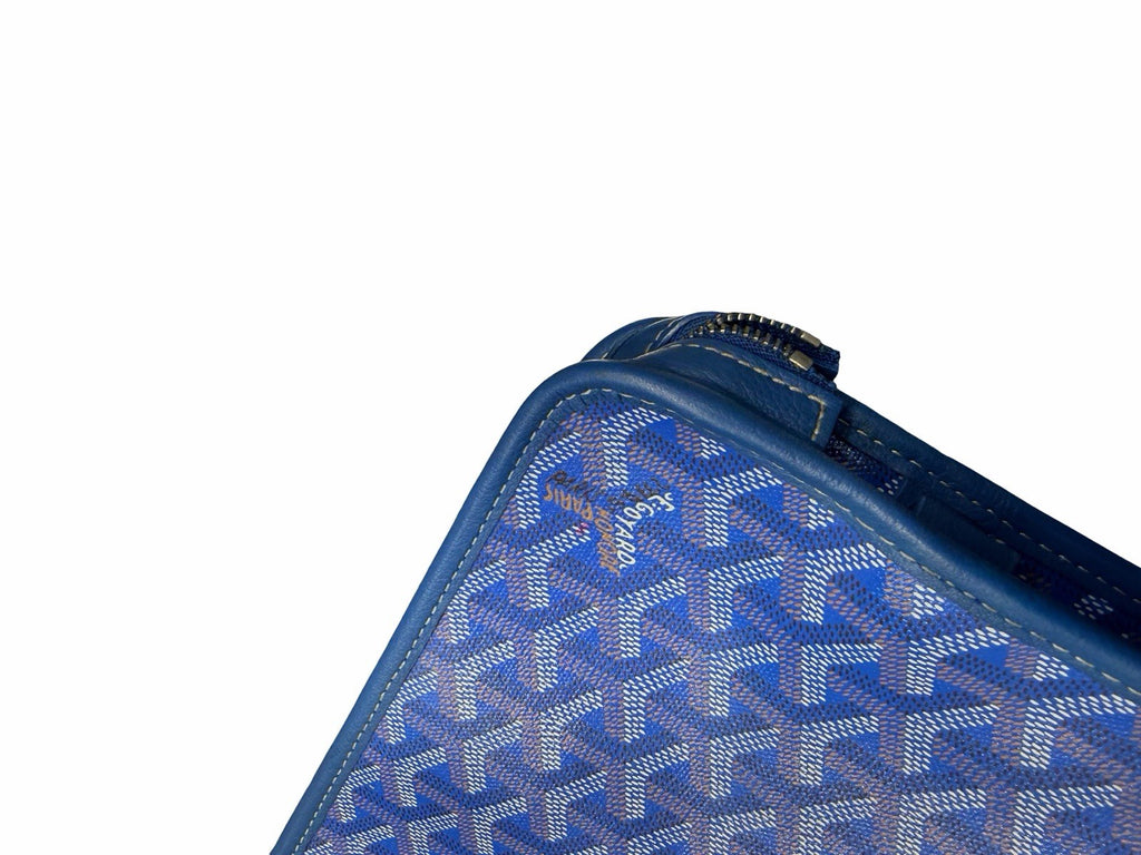 Goyard Goyardine Jouvance Toiletry Pouch Sky Blue MM