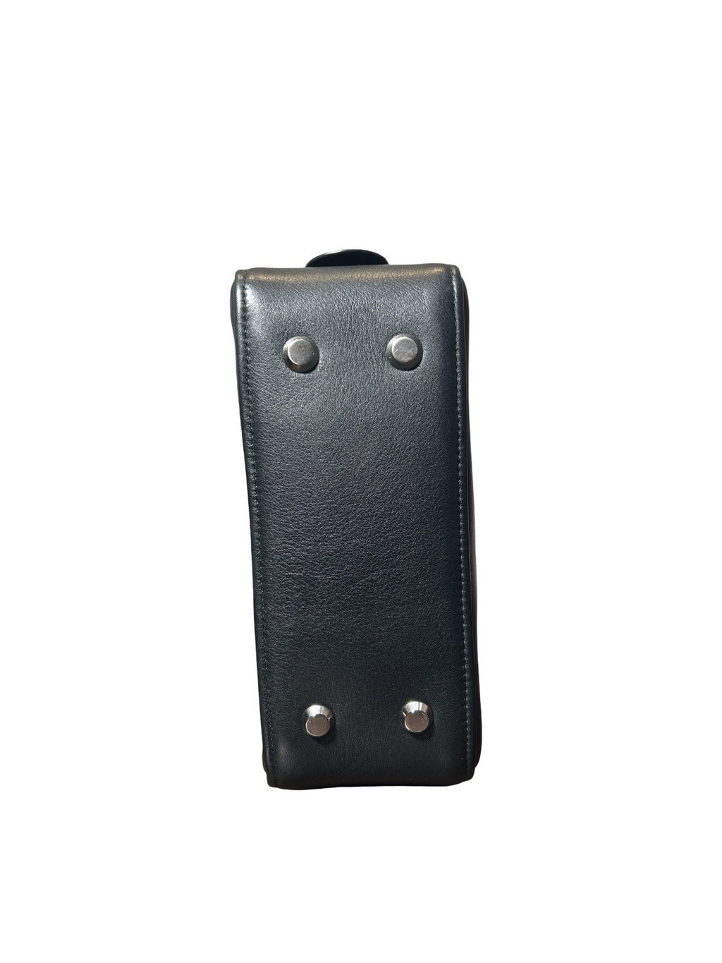 Balenciaga Leather Triangle M Clutch Black