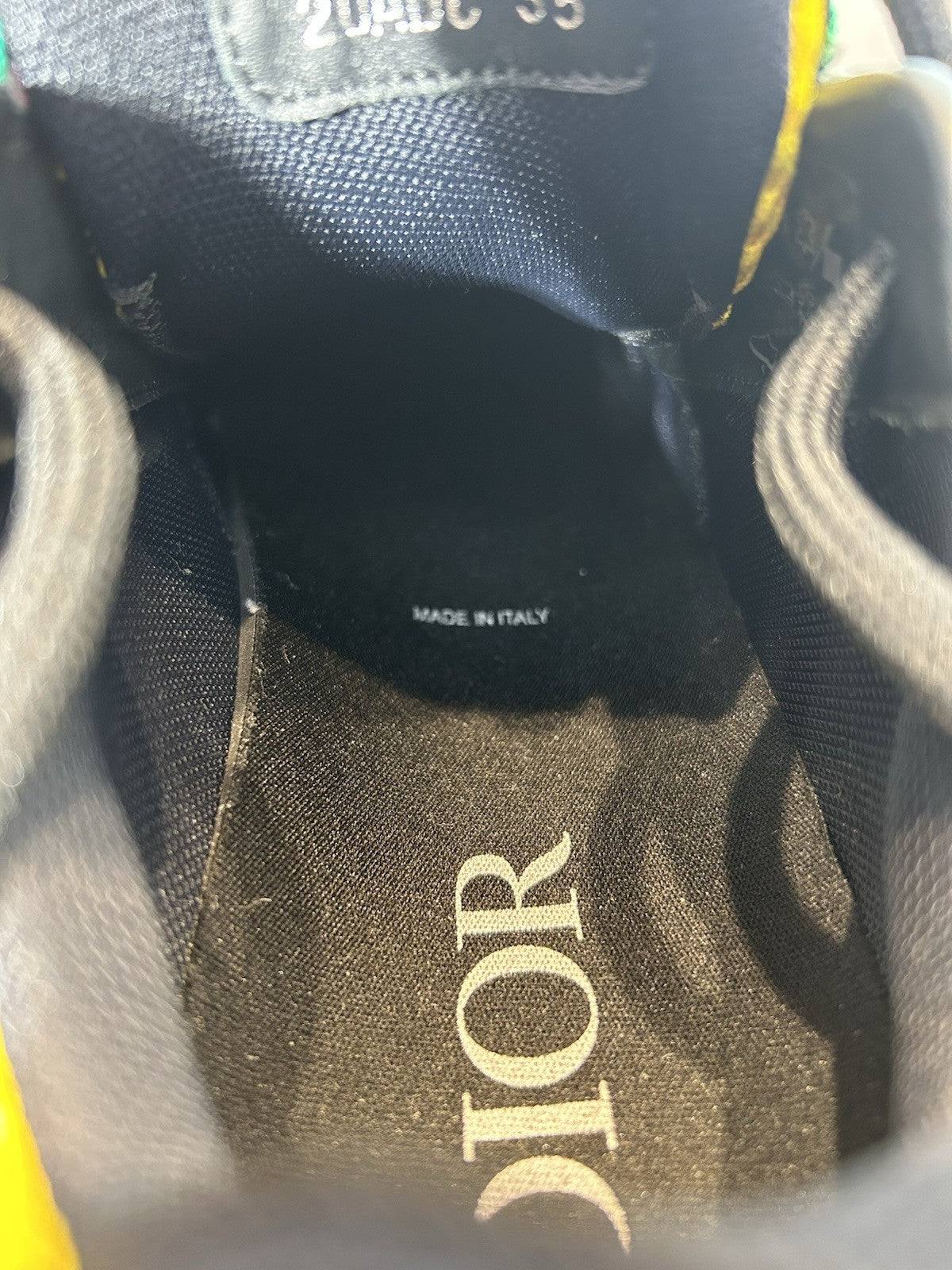 Dior Dior B22 Trainer Blue Yellow Size 35 EU