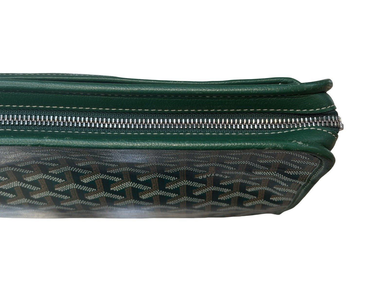 Goyard Goyardine Jouvence Toiletry Pouch Coated Canvas GM Green