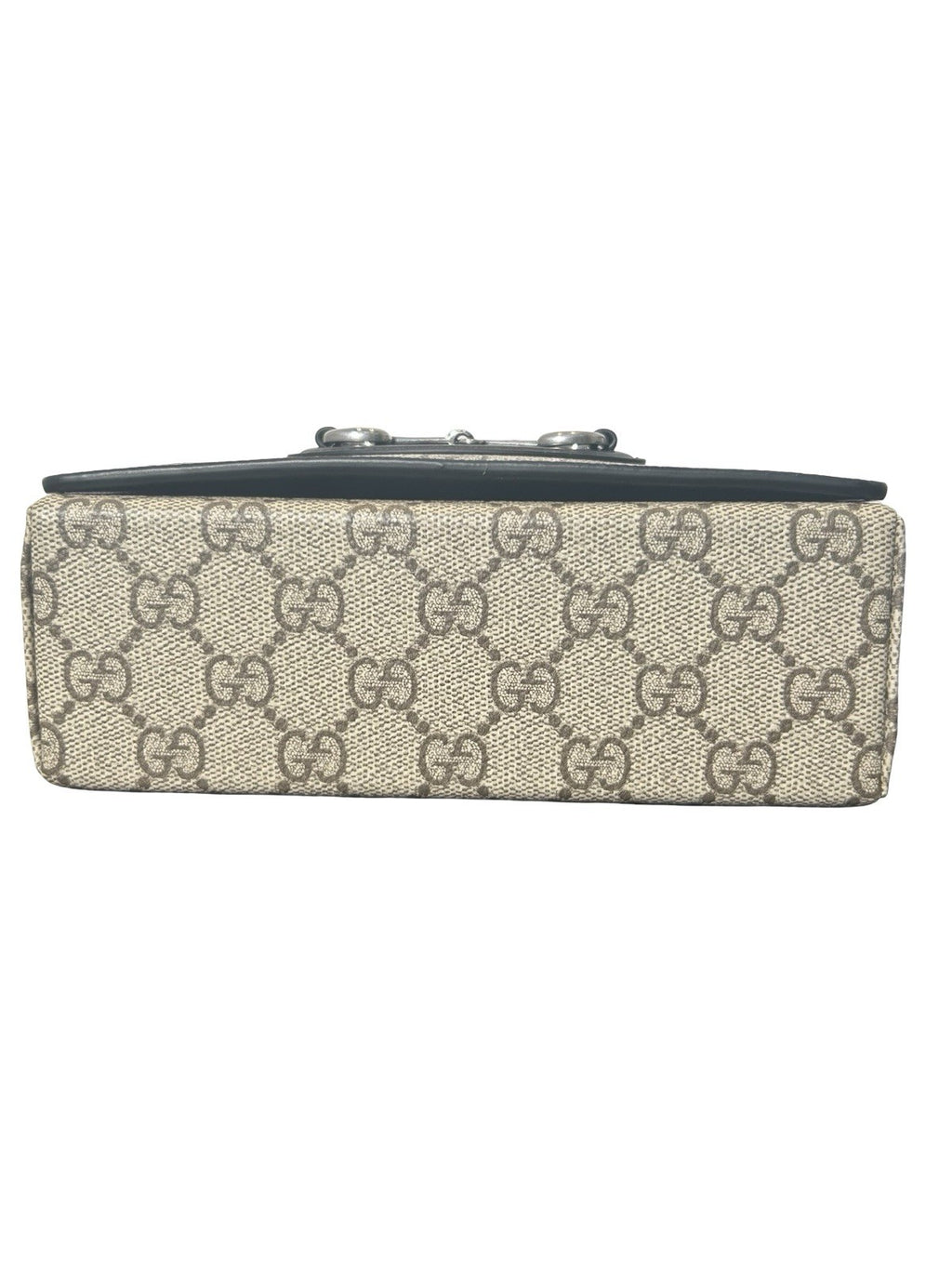 Gucci Horsebit 1995 Mini Shoulder Bag Beige/Dark Brown GG Supreme