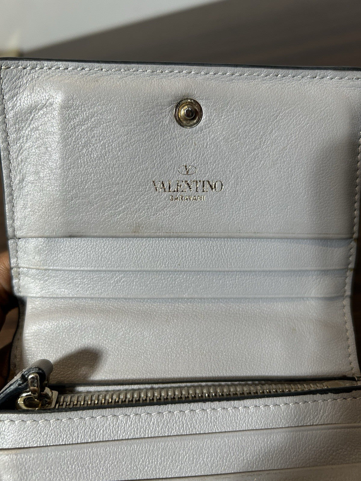 Valentino Garavani Rockstar Leather Wallet