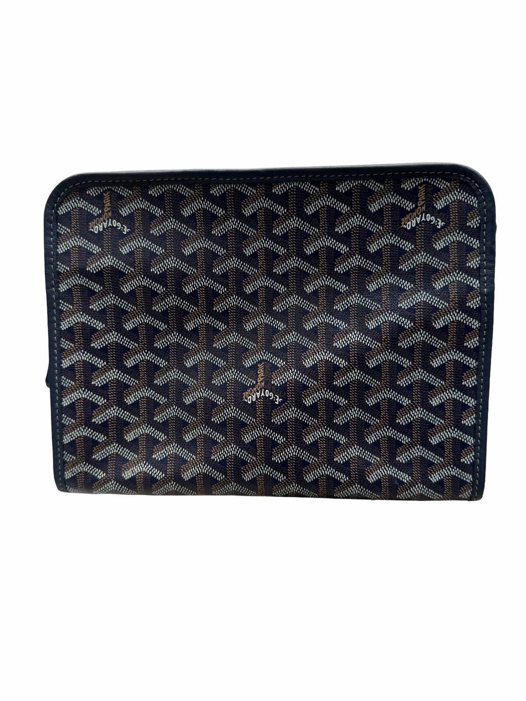 Goyard Goyardine Jouvance Blue Toiletry Pouch 