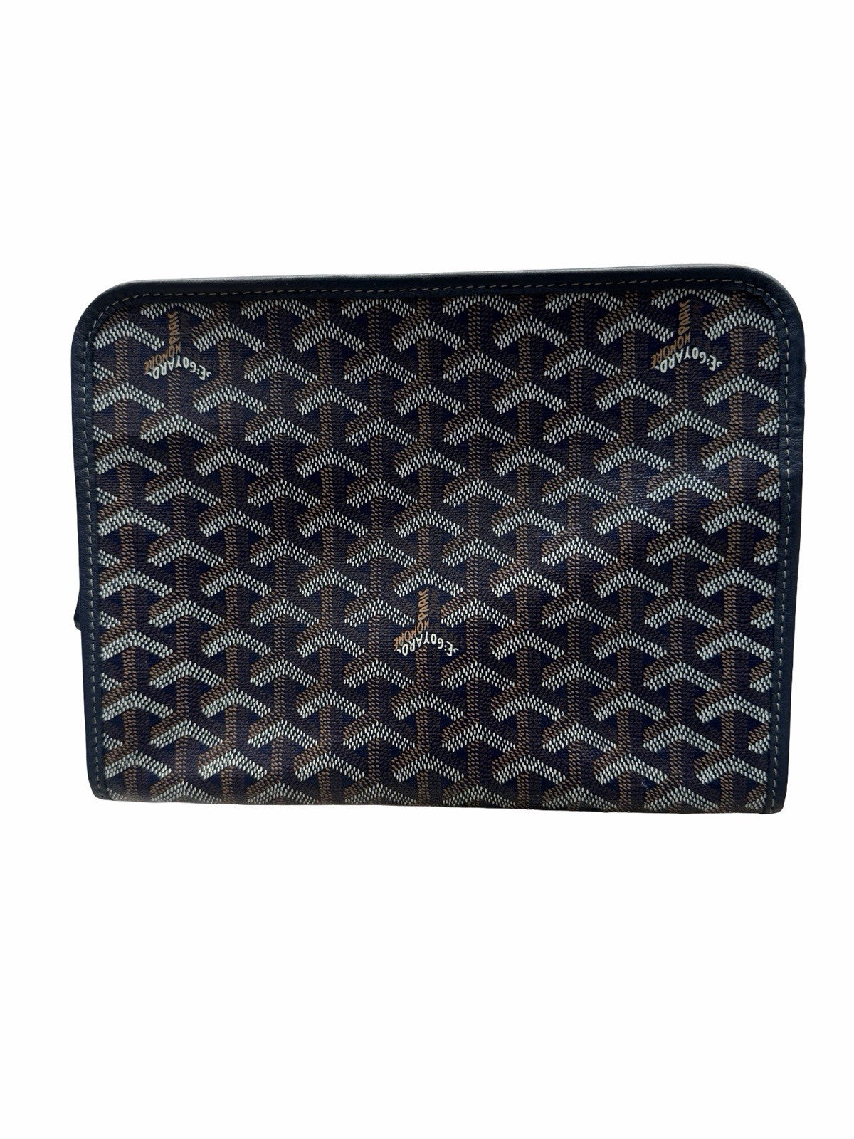 Goyard Goyardine Jouvance Blue Toiletry Pouch 