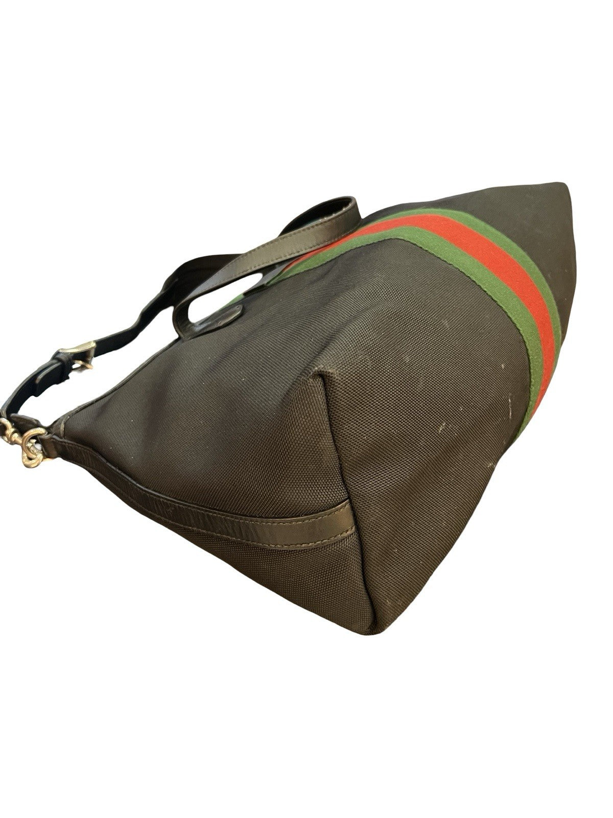 Gucci Techno Web Canvas Duffle Bag