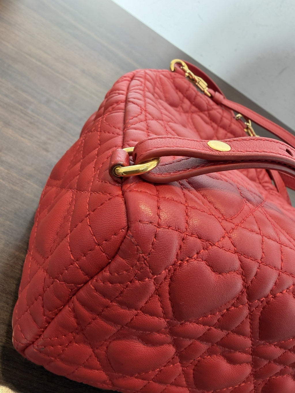 Christian Dior Cannage Heart 3Way Mini Rucksack Daypack Backpack Lambskin