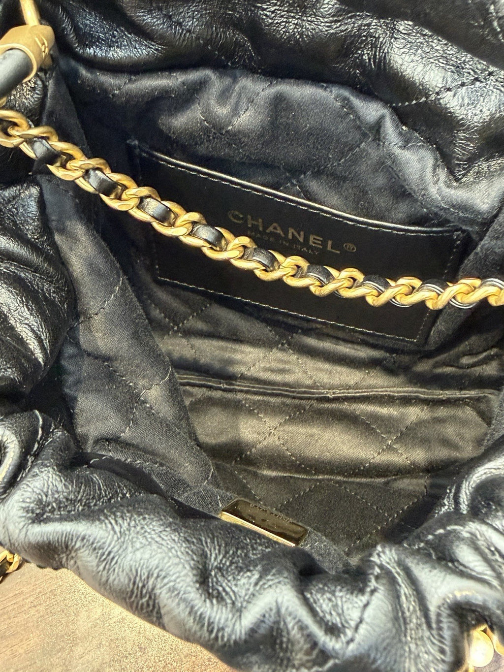Chanel 22 Mini Hobo Pearls Shoulder Bag