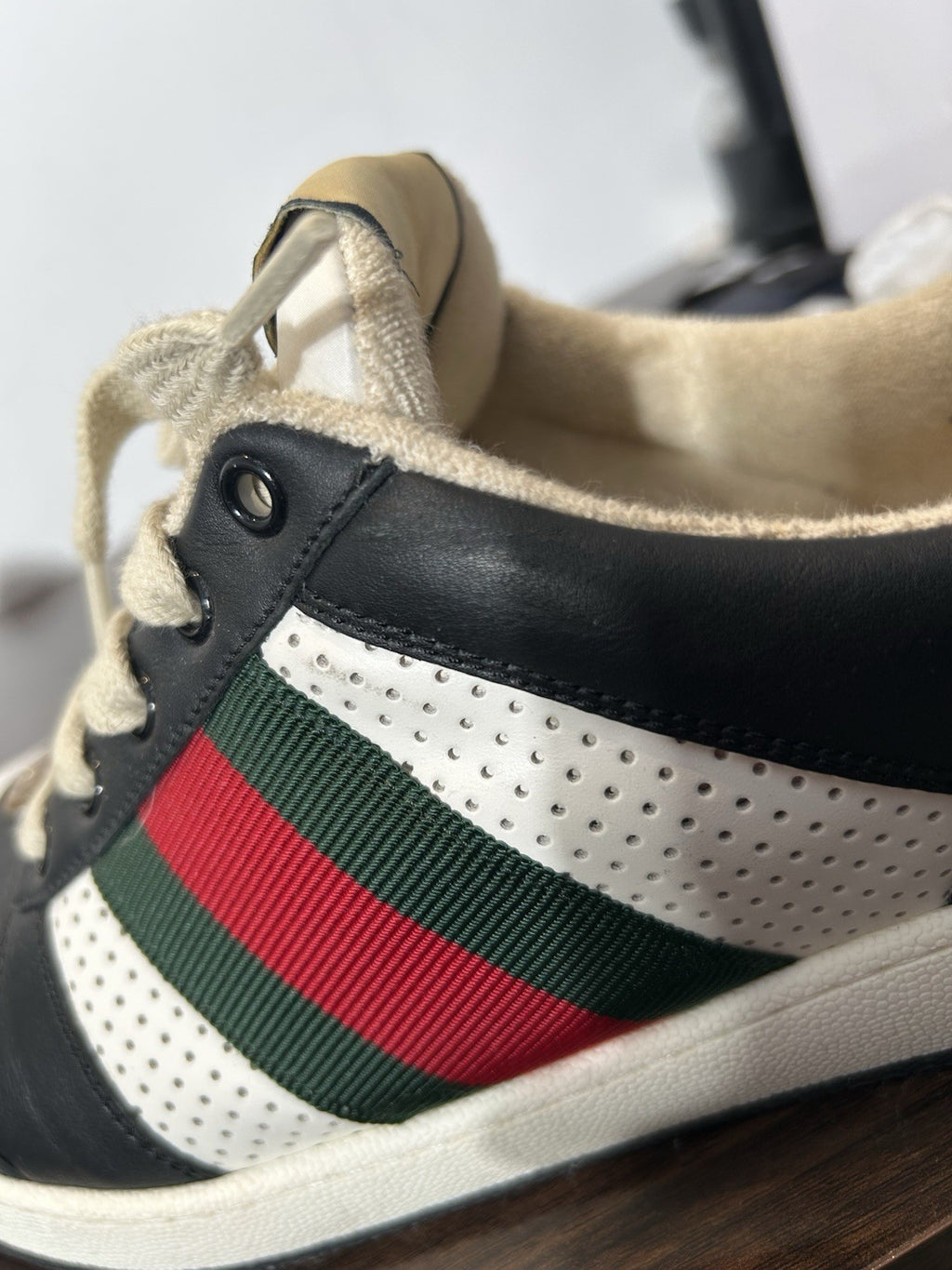 Gucci Screener Cloth Low Trainers Size 10US