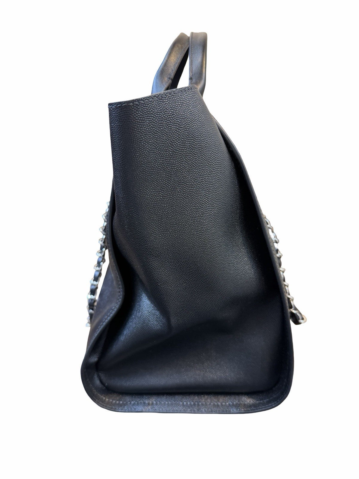 Chanel Deauville Large Black Shoulder Bag 