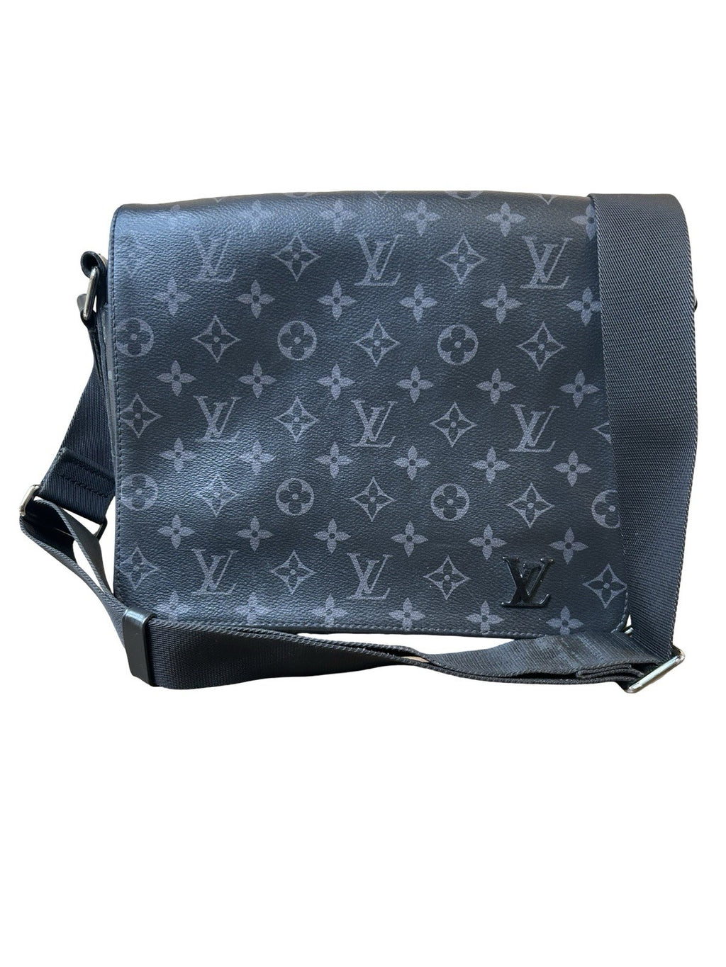 Louis Vuitton Black Monogram Eclipse District PM Messenger Bag