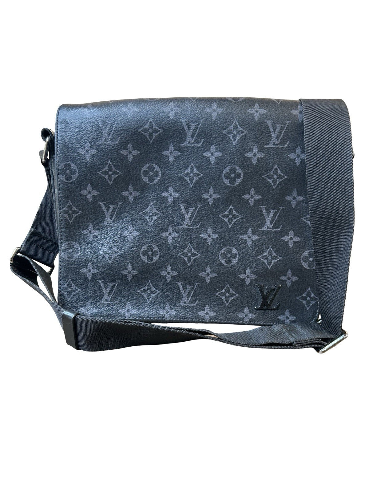 Louis Vuitton Black Monogram Eclipse District PM Messenger Bag