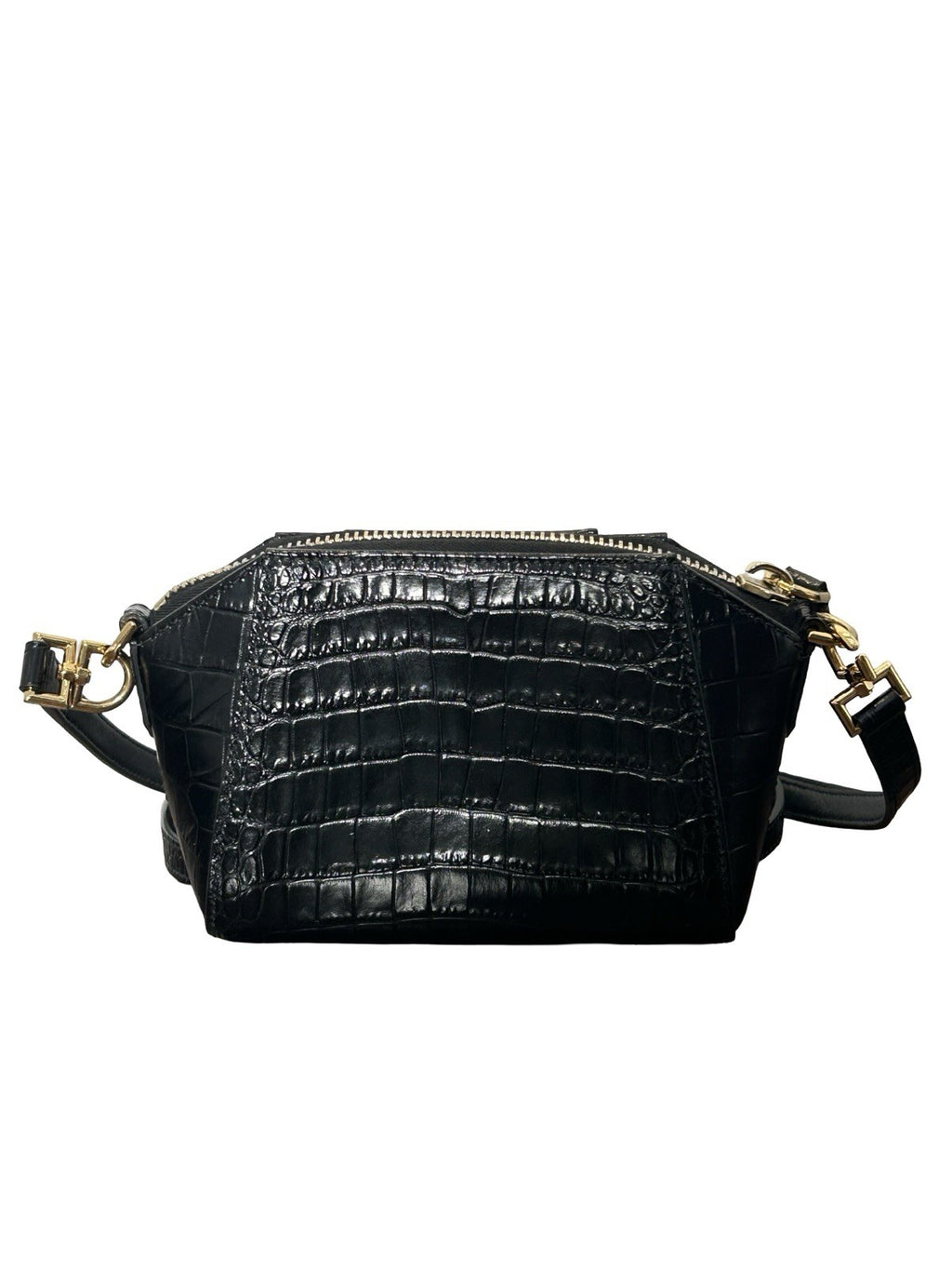 Givenchy Antigona Crossbody Bag Crocodile Embossed Leather Nano