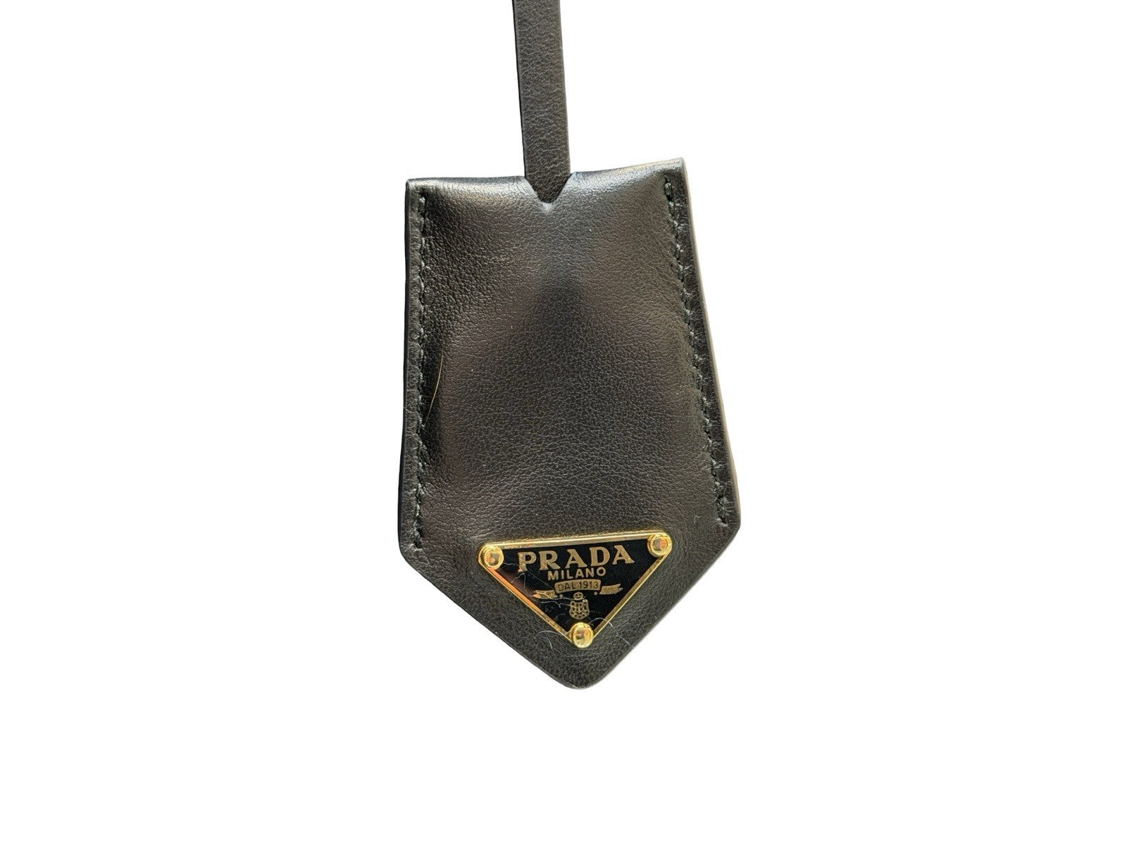 Prada Symbole Shopper Tote Embossed Leather Small Bag