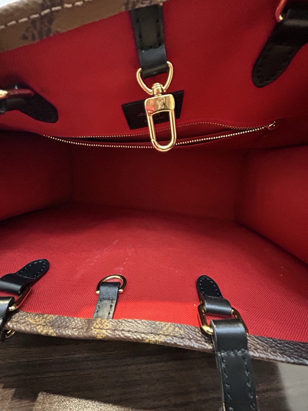 Louis Vuitton Monogram Tote Shoulder Brown Bag