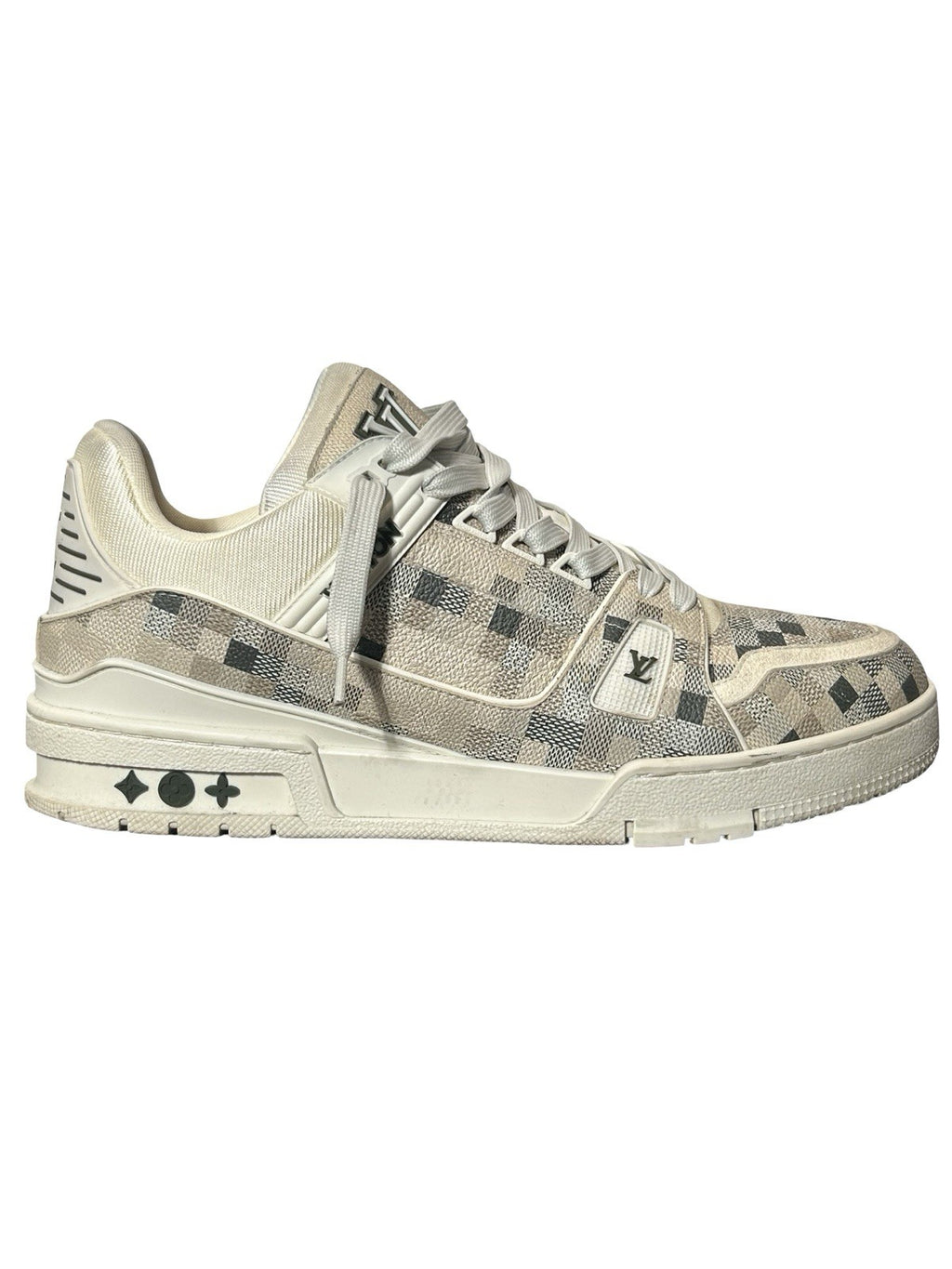 Louis Vuitton LV Trainer Beige camouflage-style Damoflage pattern Size 9 LV/10US