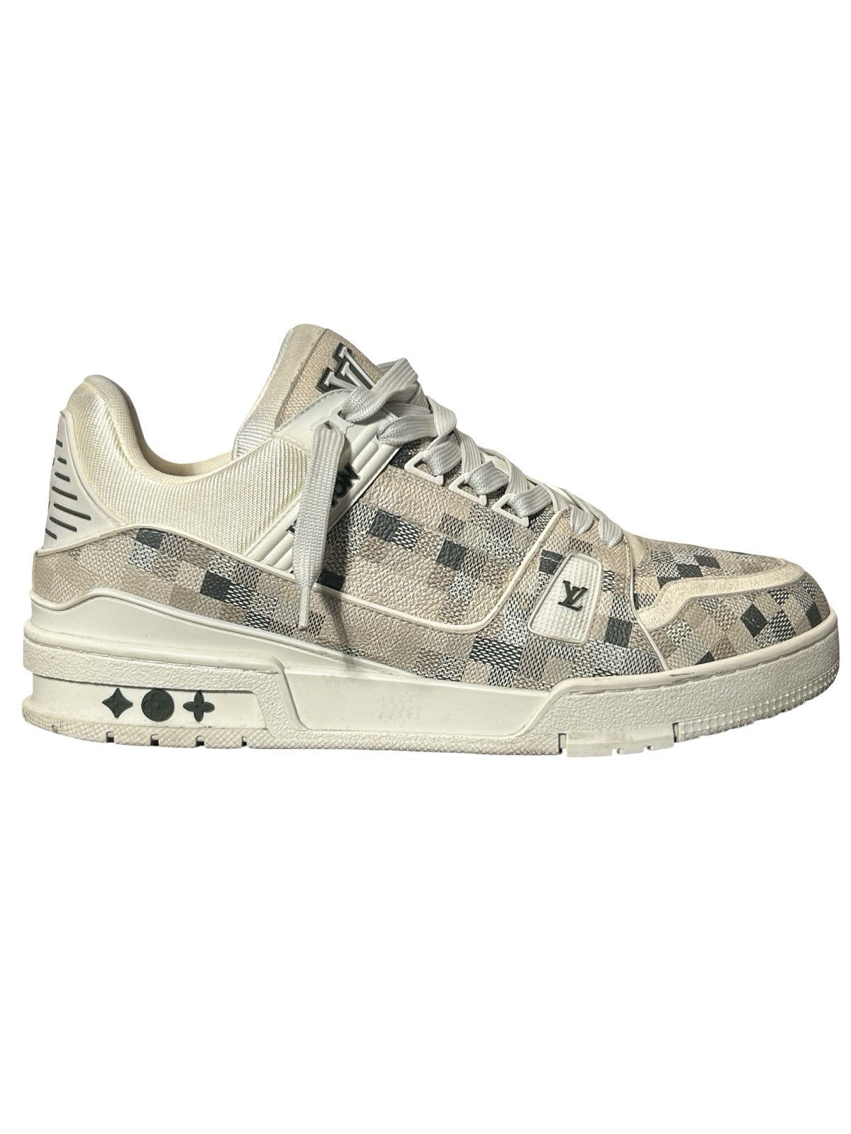 Louis Vuitton LV Trainer Beige camouflage-style Damoflage pattern Size 9 LV/10US
