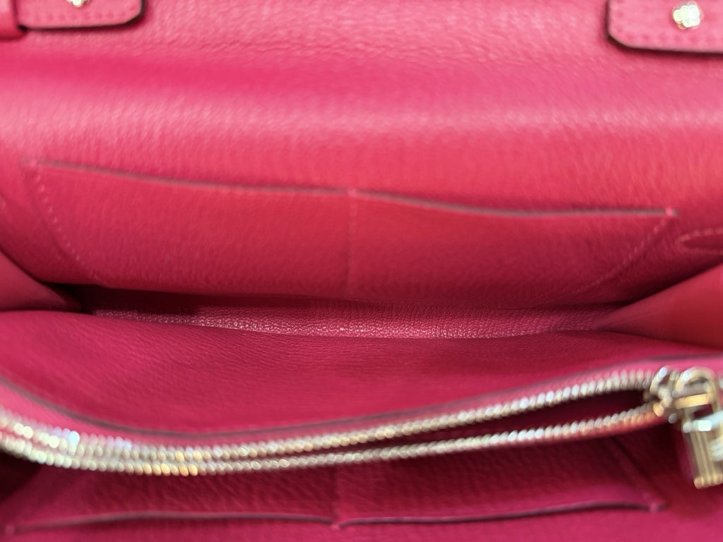 Hermès Kelly To Go Chevre Mysore Shoulder Bag Rose Mexico