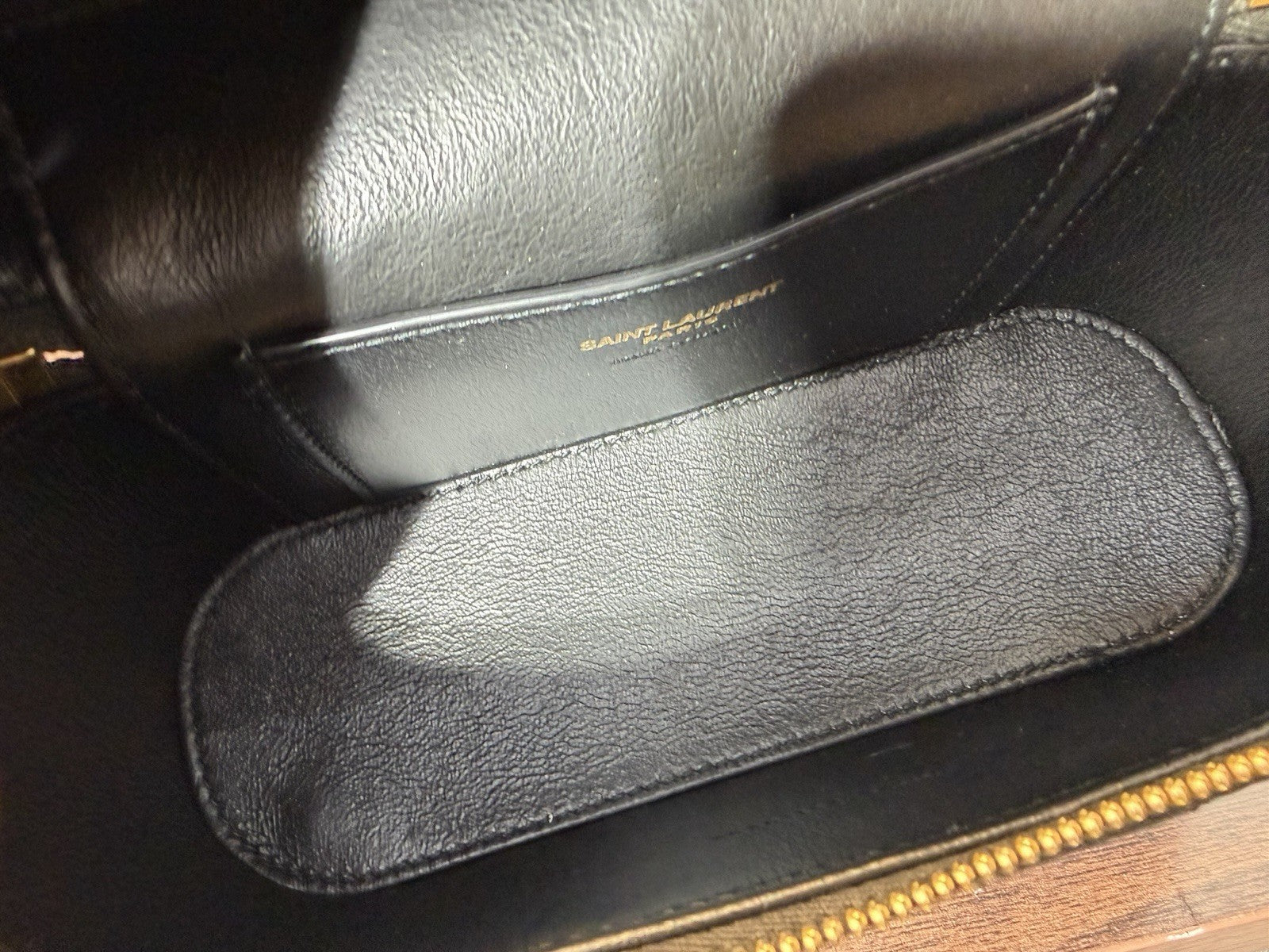 Saint Laurent YSL Gaby Mini Vanity Bag in Lambskin