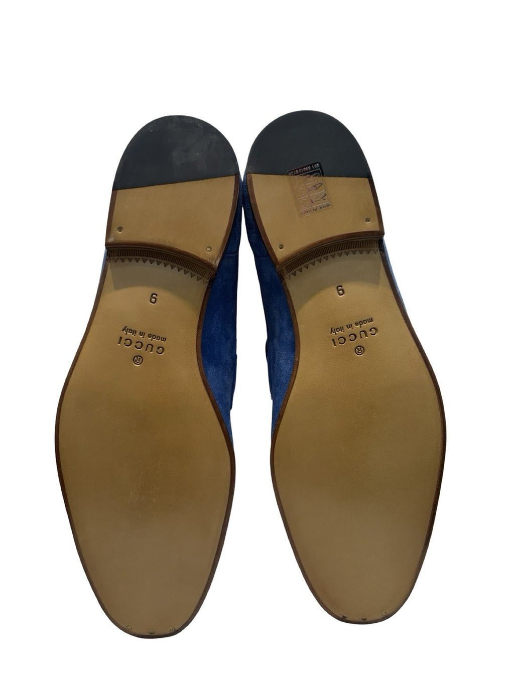 Gucci  Horsebit Accent Suede Loafers  Size-9