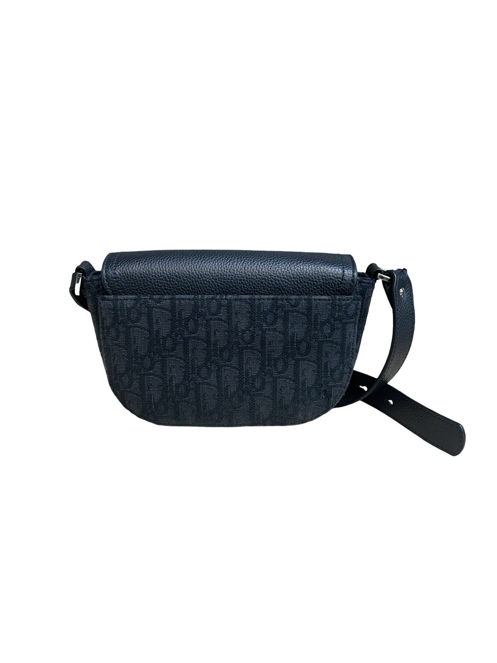 Christian Dior Mini Saddle Messenger Bag With Flap Black