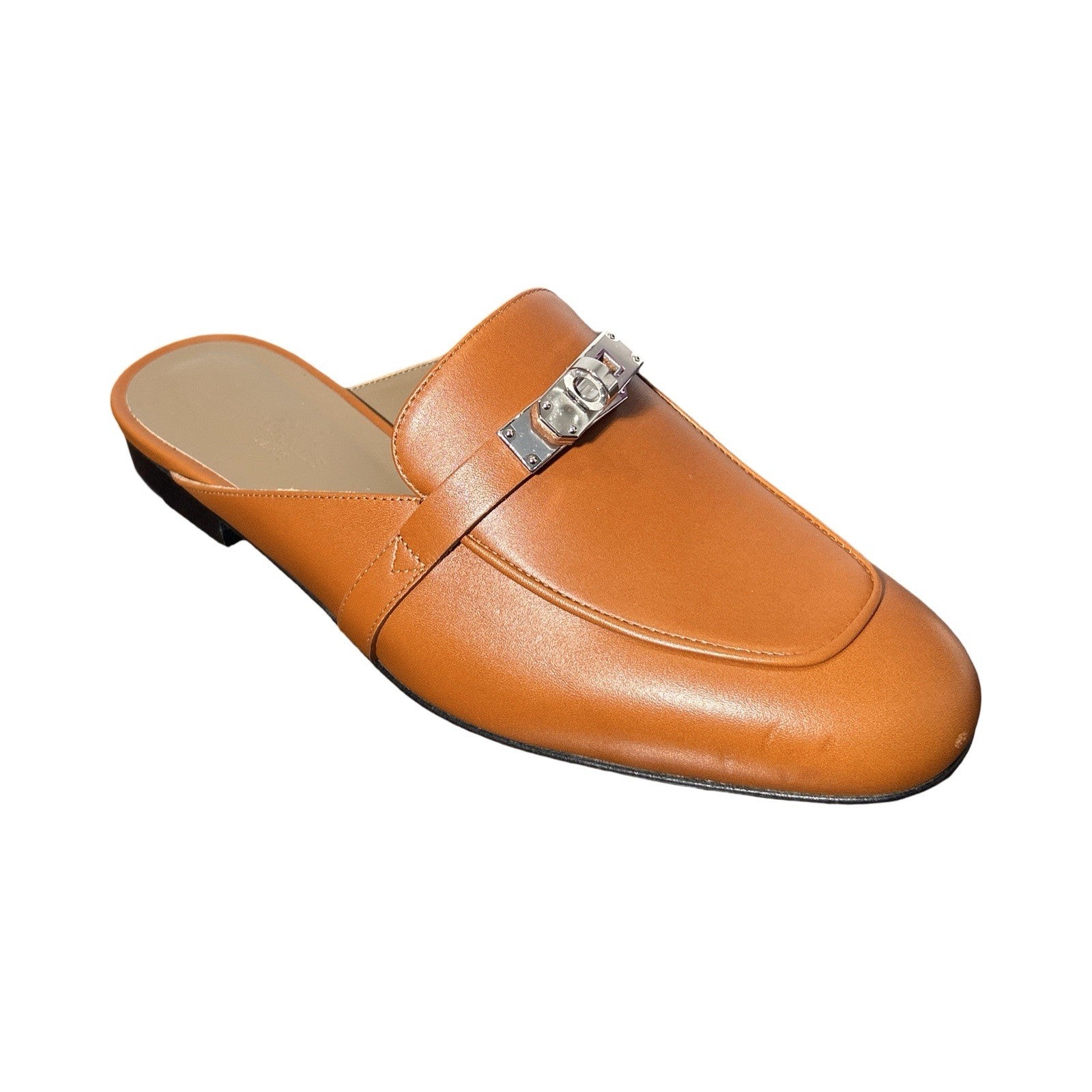 Hermes Oz Mule Brown 37