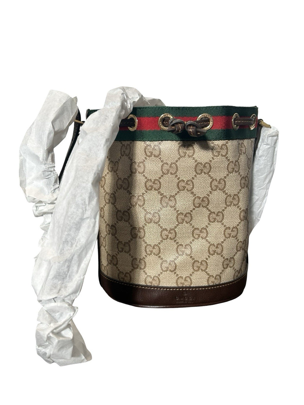 Gucci Ophidia Mini Bucket Bag Brown