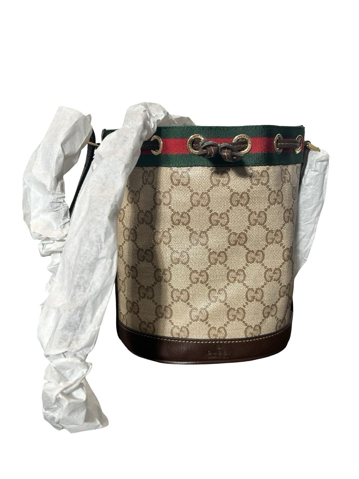Gucci Ophidia Mini Bucket Bag Brown