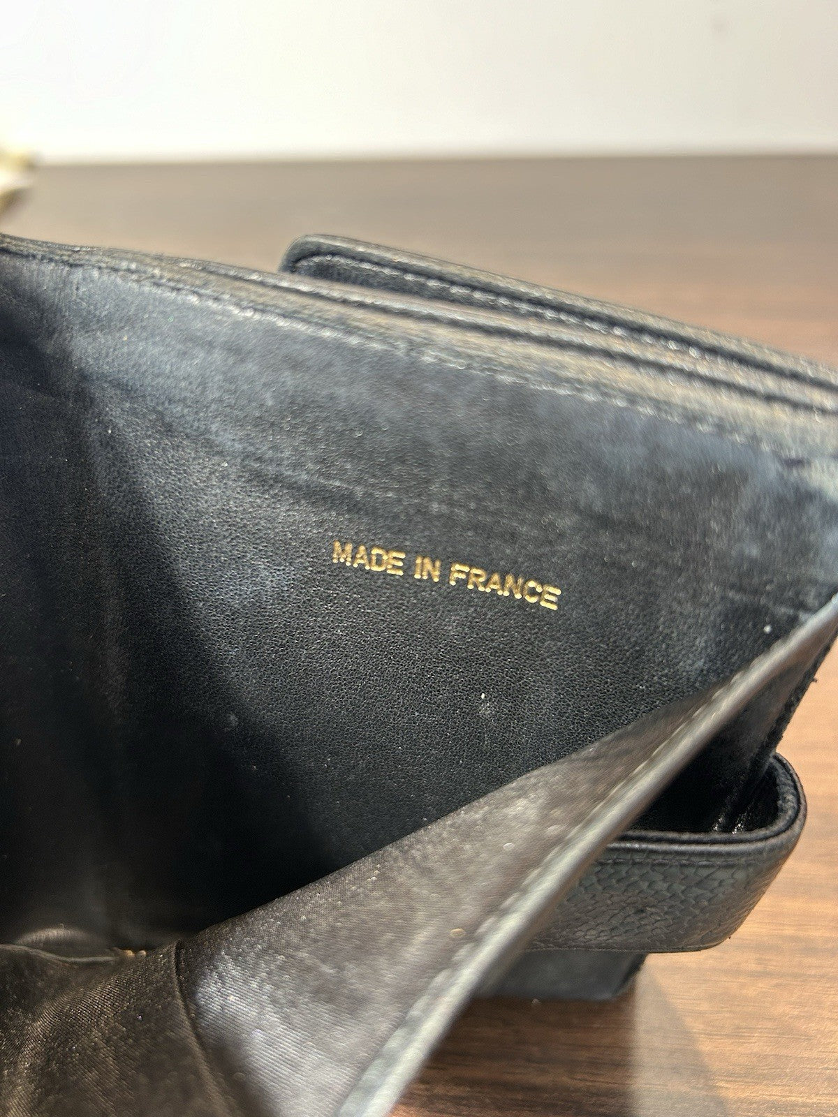 Authentic Vintage CHANEL Caviar Timeless CC Wallet Black Leather
