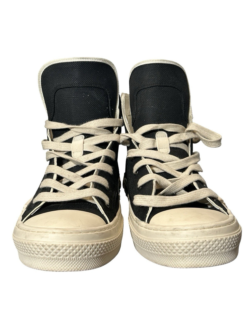 Christian Dior x Travis Scott B23 high-top sneakers black and beige canvas Sz 44