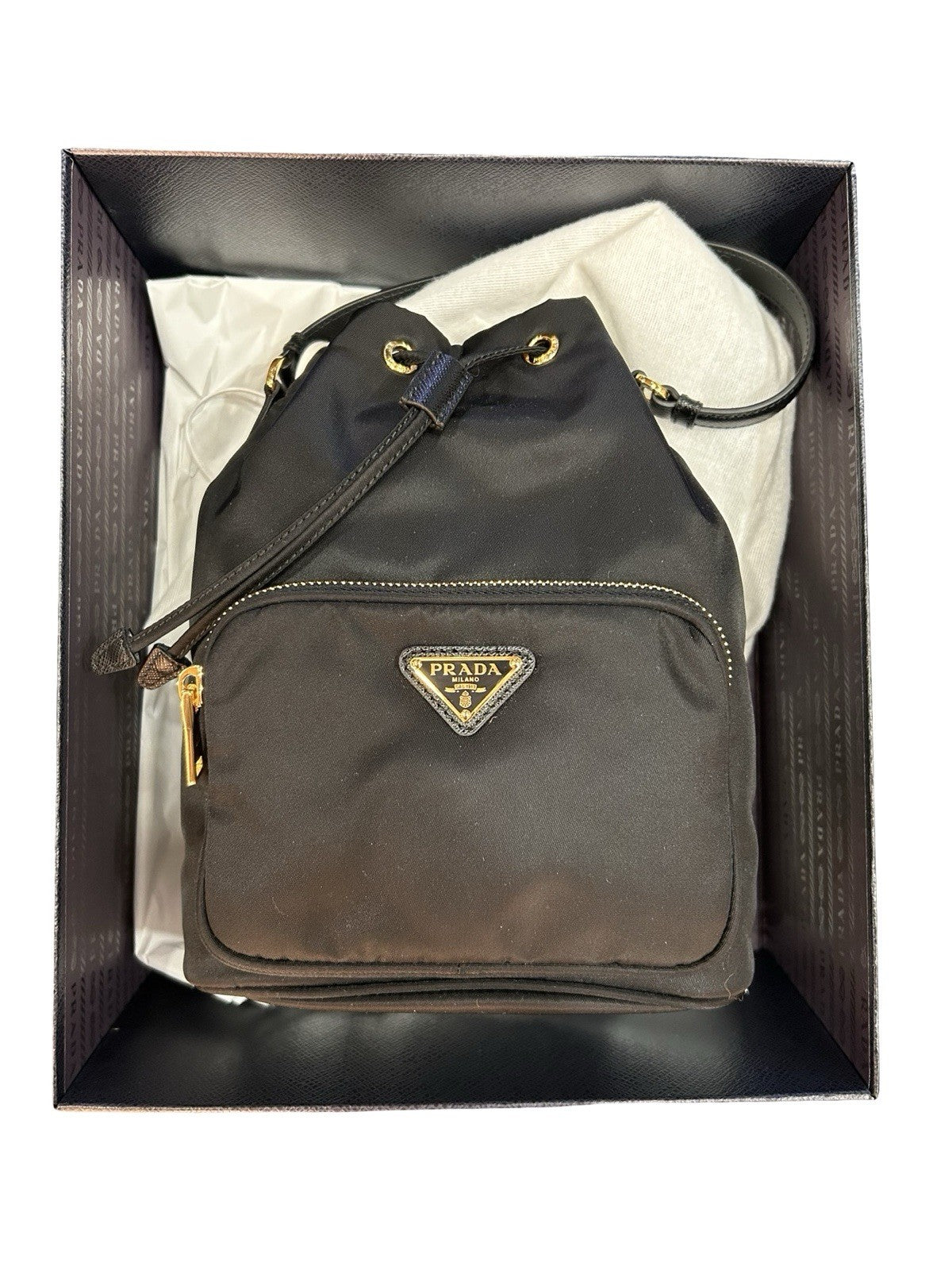 Prada Duet Re-Nylon Bucket Bag