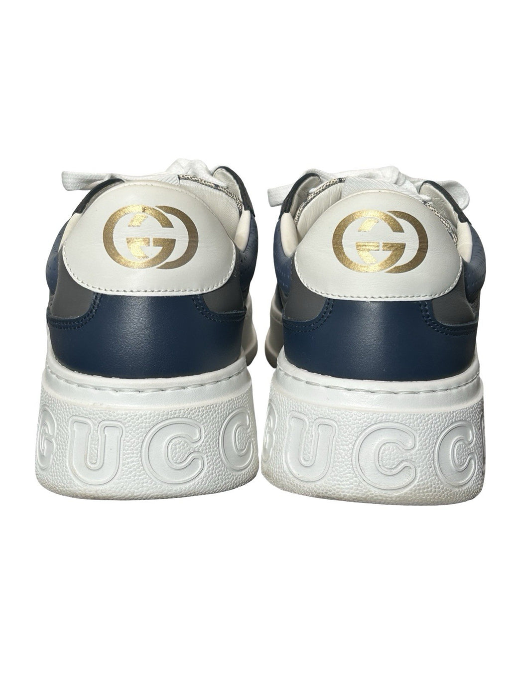 Gucci platform loafers - GG Supreme blue fashion sneakers