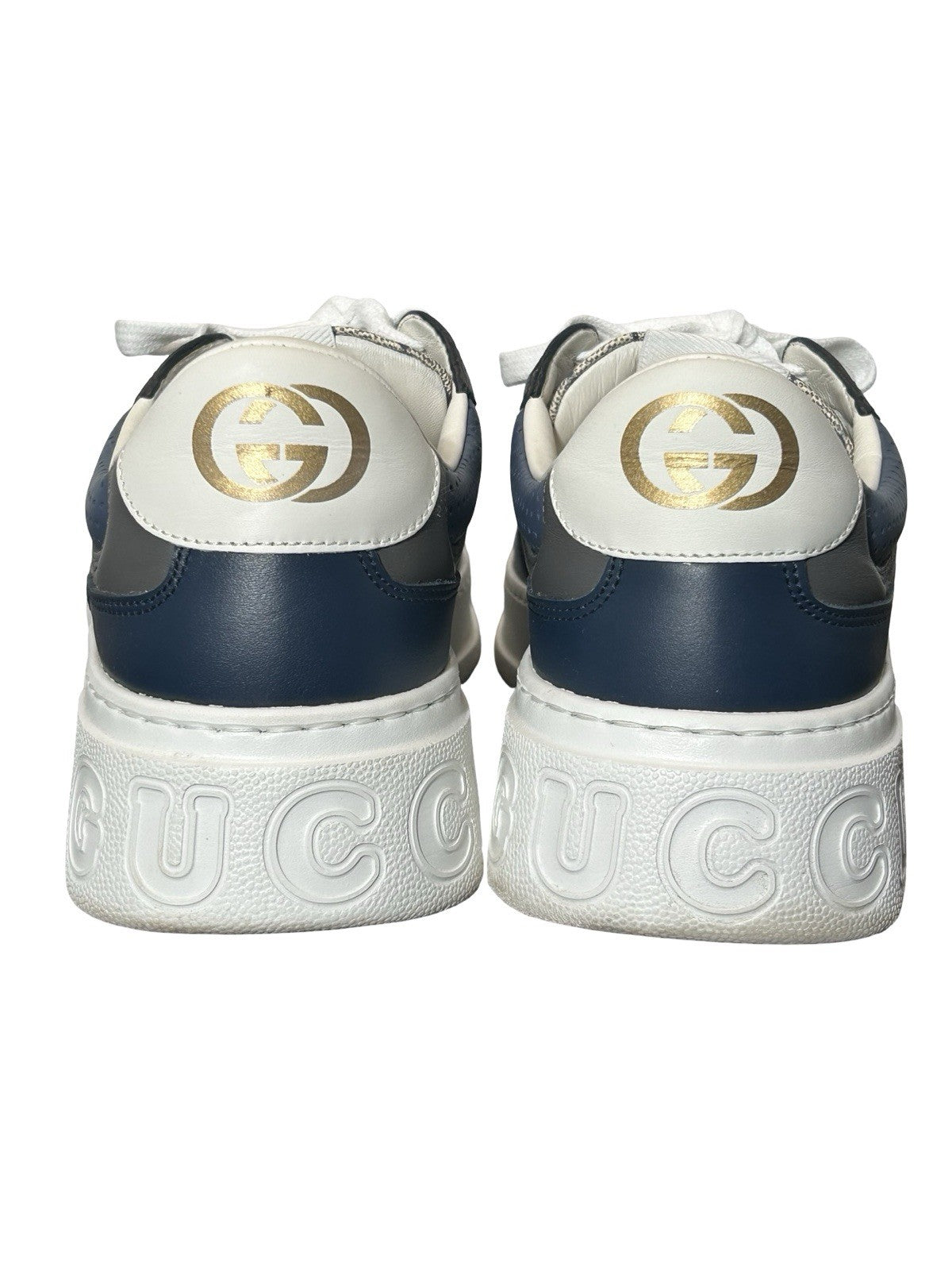 Gucci platform loafers - GG Supreme blue fashion sneakers