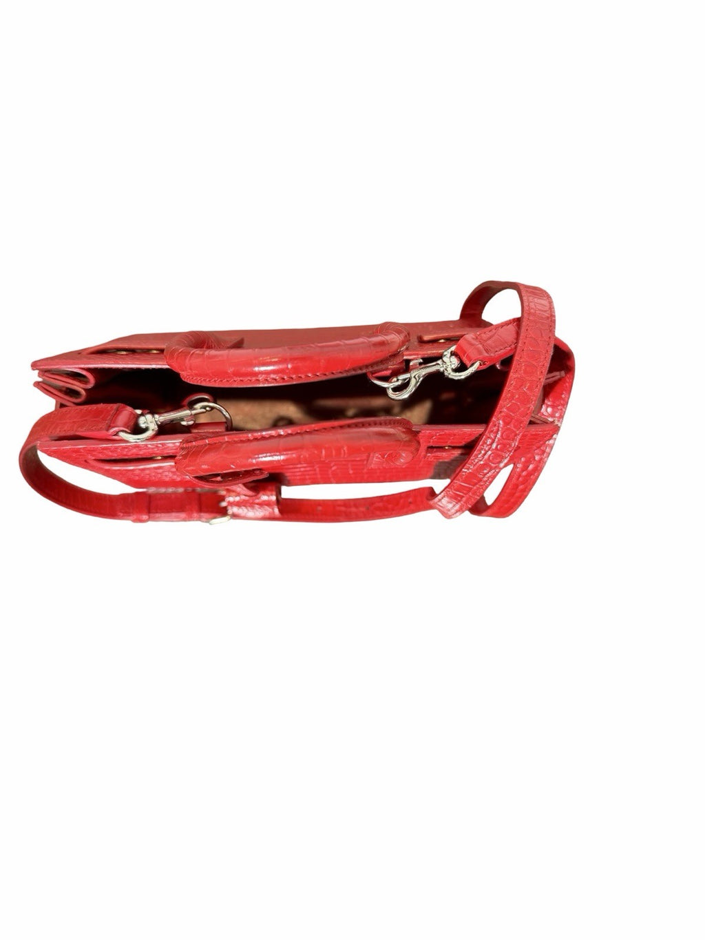 Saint Laurent YSL Sac De Jour Nano Crocodile Leather 