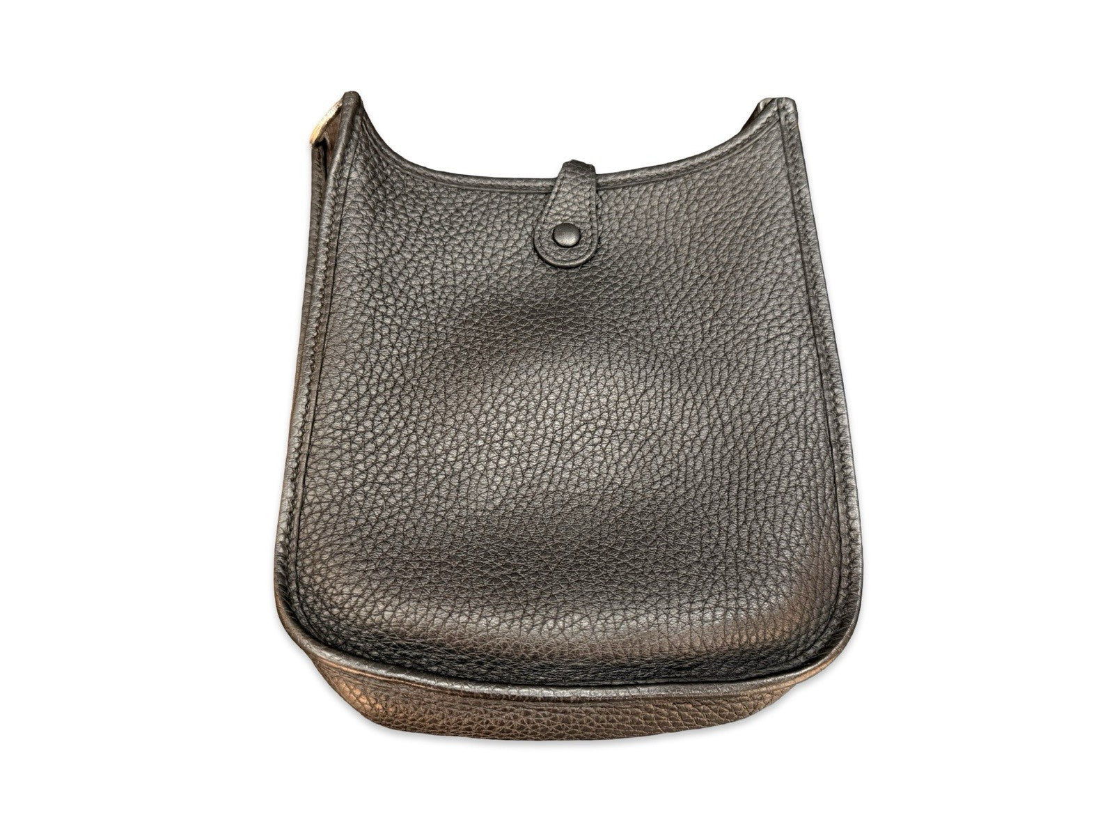 Hermes Evelyne TPM Leather Crossbody Bag Black