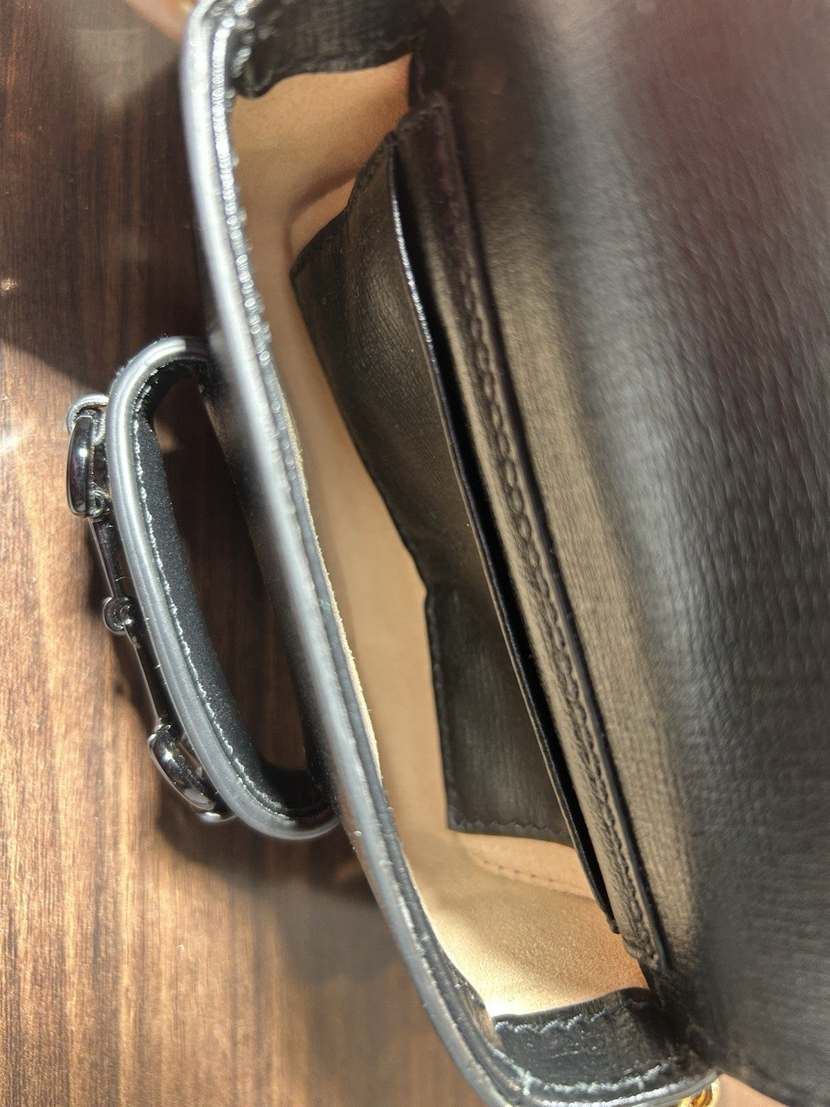 Gucci 2016-present Mini Leather Horsebit 1955 Web satchel