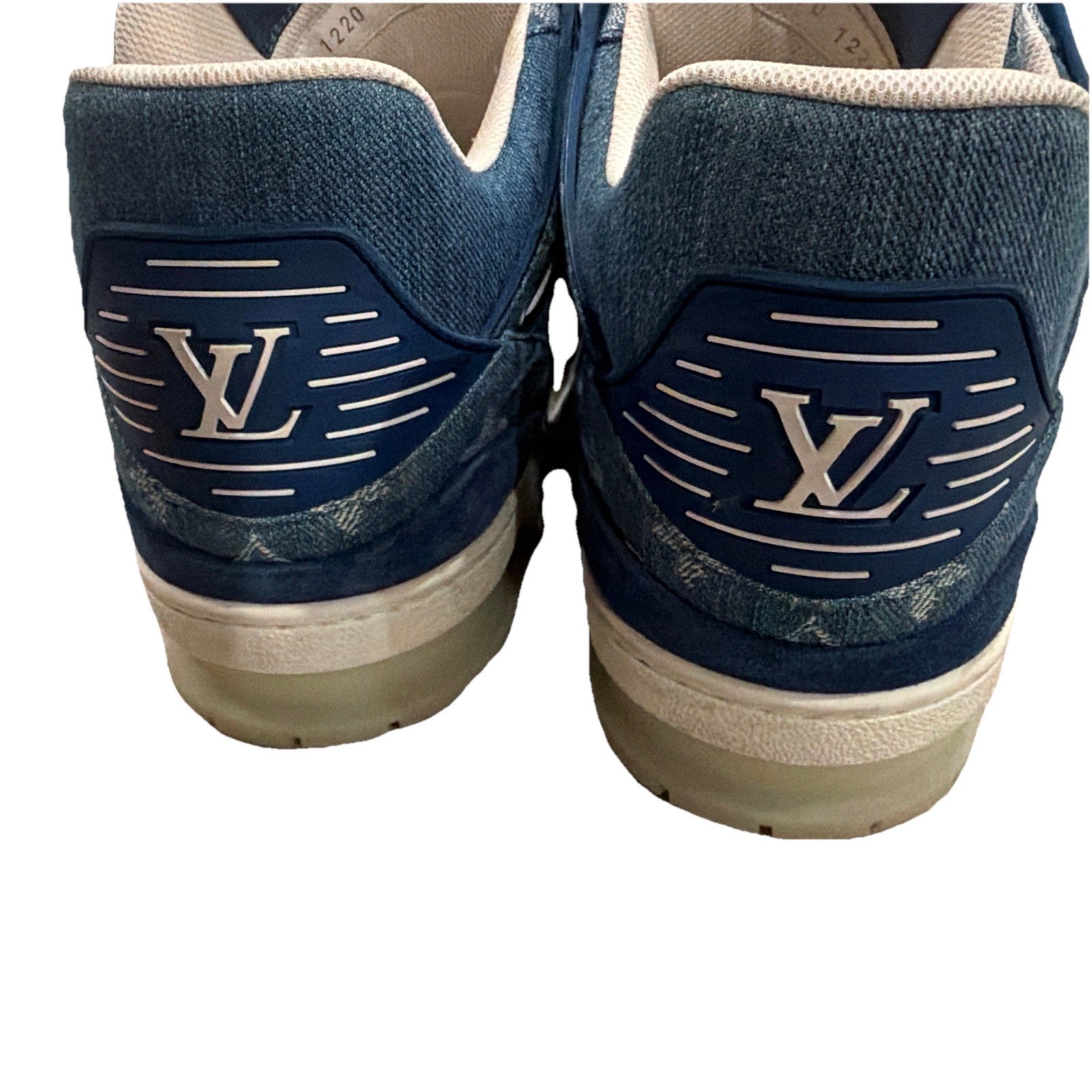 Louis Vuitton LV Trainer Monogram Denim Size  13 LV US 14