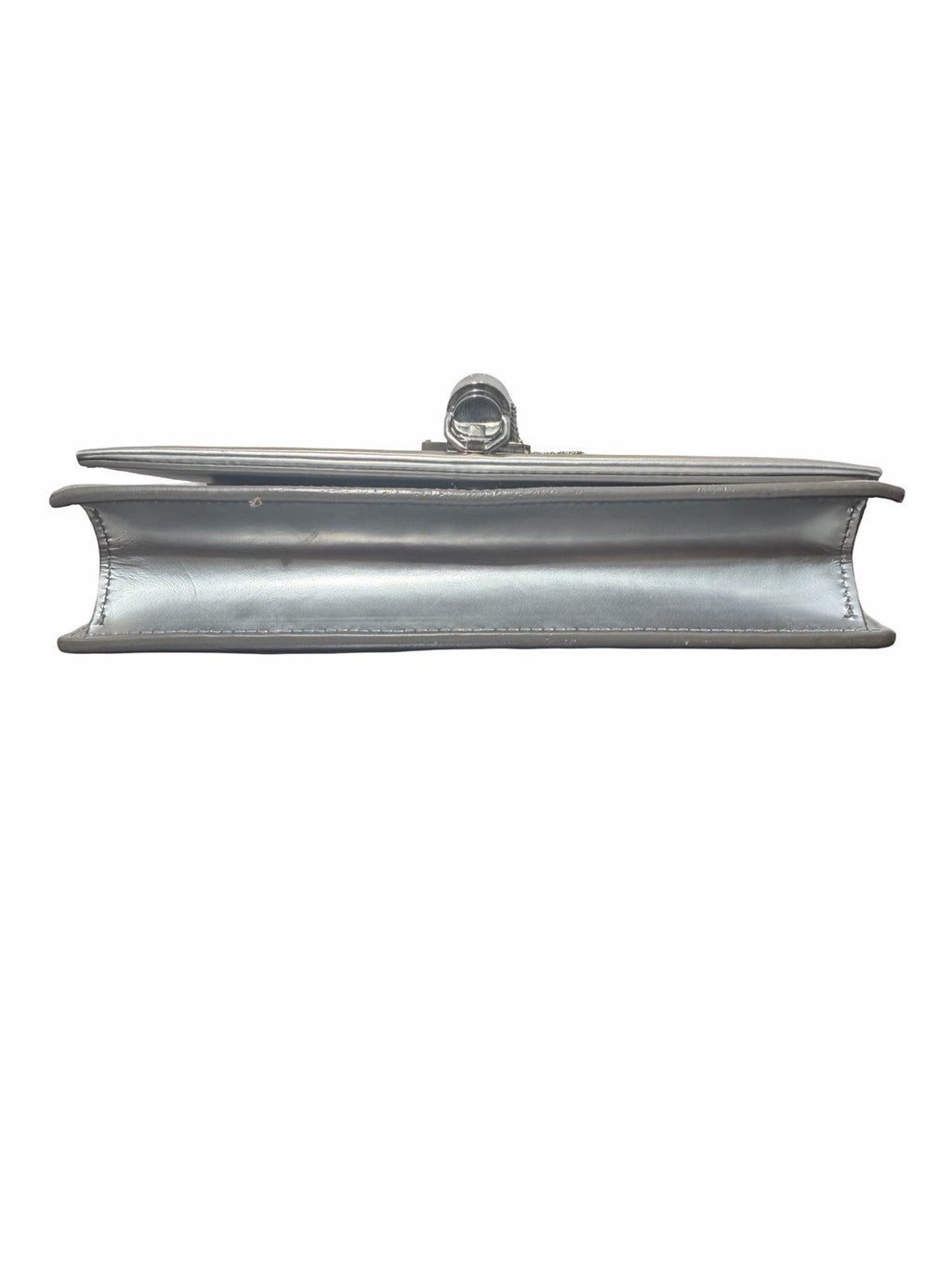 Saint Laurent YSL Metallic Kate Silver Hardware Tassel Chain Shoulder Bag 